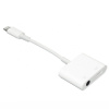 Адаптер MH-83Y lighning-lightning/3.5 jack (10cm) белй (white)