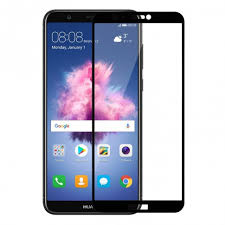 Защитное стекло - Huawei P Smart - тех. упаковка (black/черное)