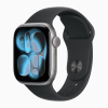 Умные Часы Apple Watch Series 11, 46 мм, алюминий серый космос, ремешок Sport Band чёрный