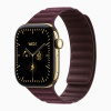 Часы Apple Watch Series 12, 42 мм, титан цвета сияющее золото, бордовый M/L