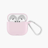 Чехол для кейса "Apple AirPods 4" Keephone Liquid Silicone розовый (pink)