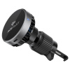 Автомобильный держатель с беспроводной зарядкой Acefast D40 Mag. 15W серый (metal gray)