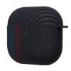 Чехол для кейса "Apple AirPods 4" LUXO Creative черный/синий (black/blue) (120)