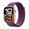 Умные часы Apple Watch Series 10, 46 мм, алюминиевый Розовое золото со спортивным браслетом Сливовый