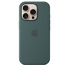 Защитный чехол iPhone 16 Pro Max Silicone case Msafe зеленый (lake green)