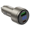 Адаптер автомобильный HOCO Z57B-USB/Type-C 63W золотой (gold)