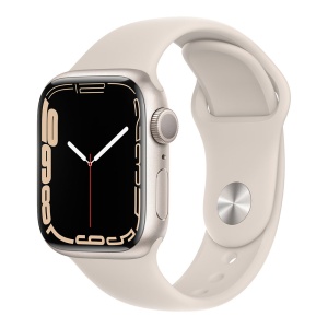 Умные часы Apple Watch 7 41mm Starlight Aluminum Case Starlight Sport Band