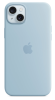 Защитный чехол iPhone 15 Silicon Case Msafe голубой (winter blue)