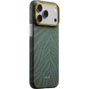 Защитный чехол iPhone 17 Pro Pitaka Breath of Veins Edge Case (глубоководный зеленый/dive green)