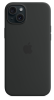 Защитный чехол iPhone 15 Silicon Case Msafe черный (black)