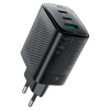 Адаптер сетевой Acefast A108 PD67W GaN (2xUSB-C+USB-A) черный (black)
