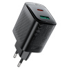 Адаптер сетевой Acefast A106 PD45W GaN (USB-C+USB-A) Black