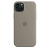 Защитный чехол iPhone 15 Silicone case Msafe глиняный (clay)