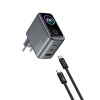 Адаптер сетевой WiWU CHG300 Voyager 100W PD/QC GaN Charger Combo EU (черный)