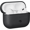 Чехол для кейса Pitaka Apple AirPods Pro/Pro 2 черный/серый (black/grey twill)