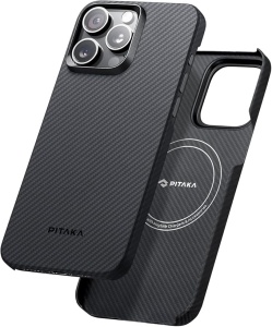 Кейс - iPhone 15 Pro Max - Pitaka Thin and Light Black