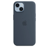 Защитный чехол iPhone 14 Silicone Case MagSafe синий (storm blue)