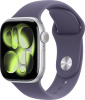 Умные Часы Apple Watch Series 11, 42 мм, алюминий серебристый, ремешок Sport Band фиолетовый туман