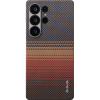 Защитный чехол Samsung Galaxy S25 Ultra Pitaka Tactile Woven Case (Sunset)